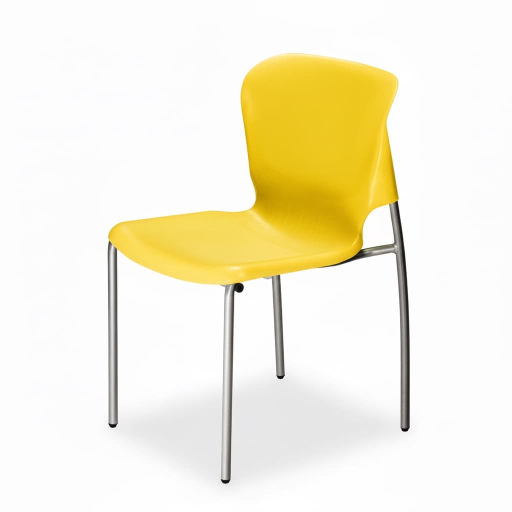 Silla IO cromada - silla io amarillo