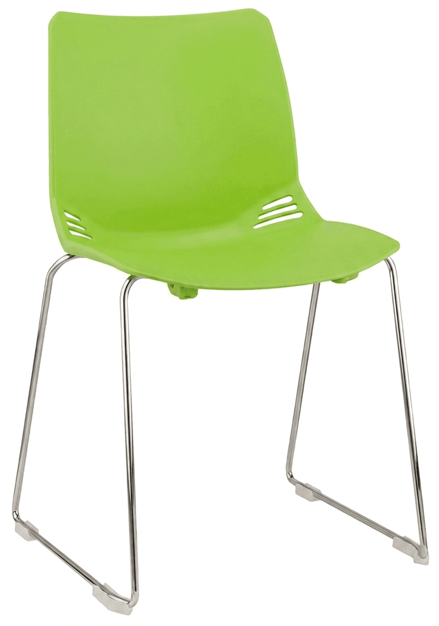 Silla Race trineo cromada - race trineo verde 736