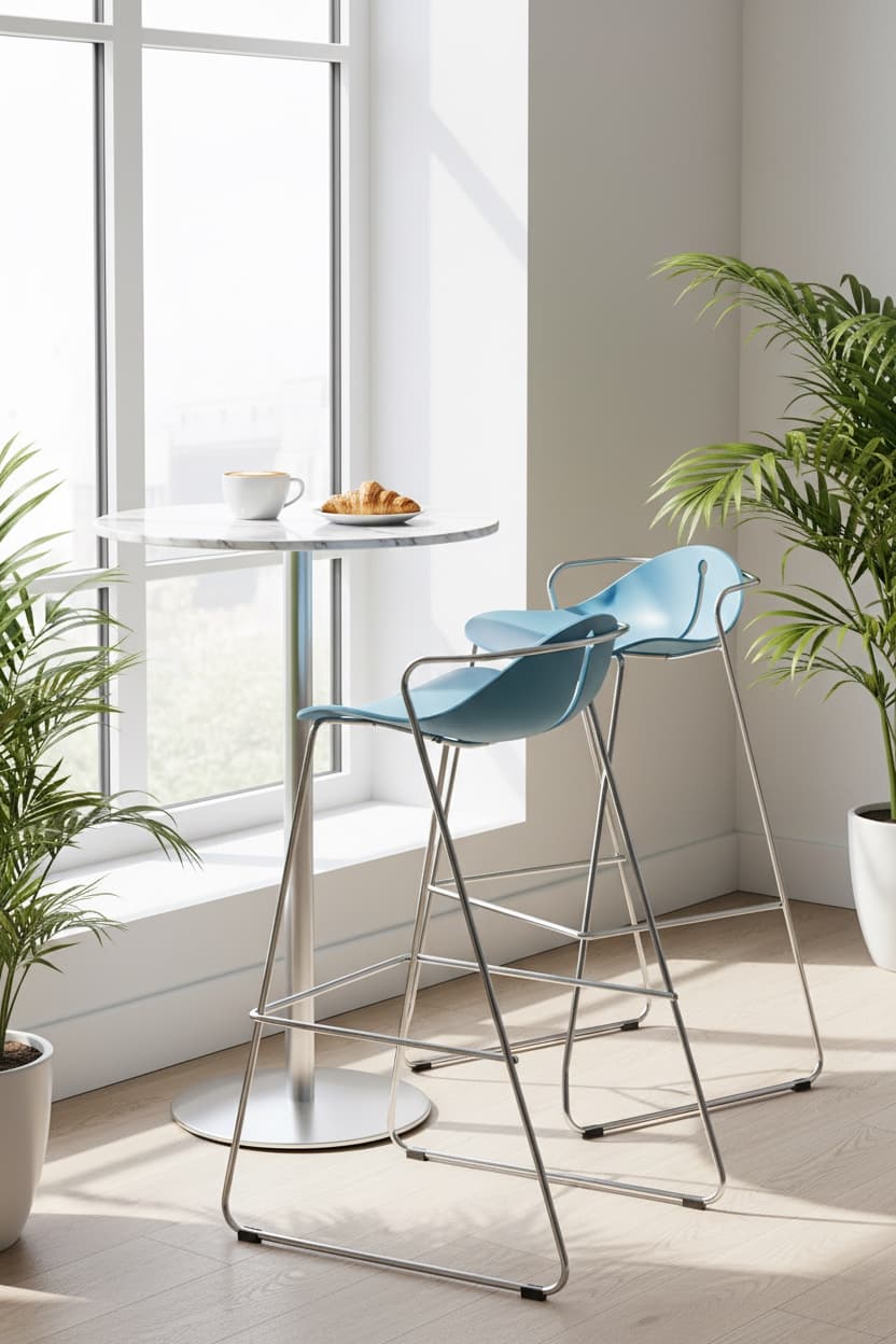 Mariquita banco cromado