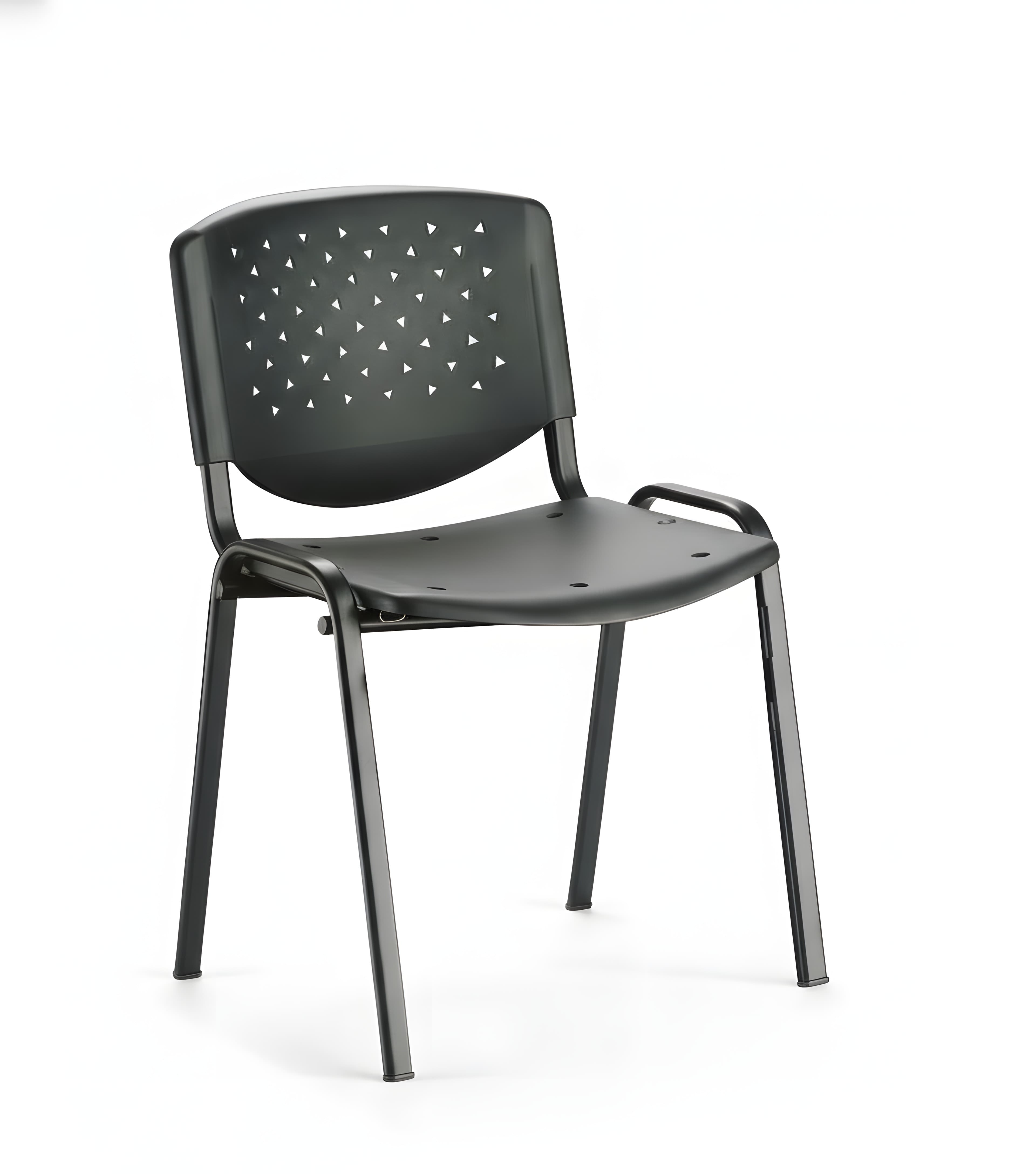 Silla Prisma tapizada sin brazos - prisma negro v2